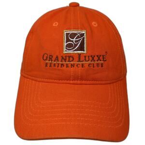Grand Luxxe Residence Club Slideback Baseball Cap Orange One Size Explosion Caps